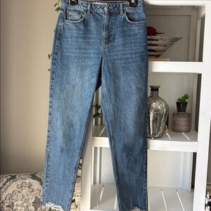 Topshop Blue Boyfriend Jeans